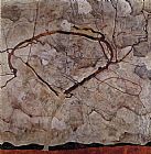 Egon Schiele Famous Paintings - Autumn Tree in Movement